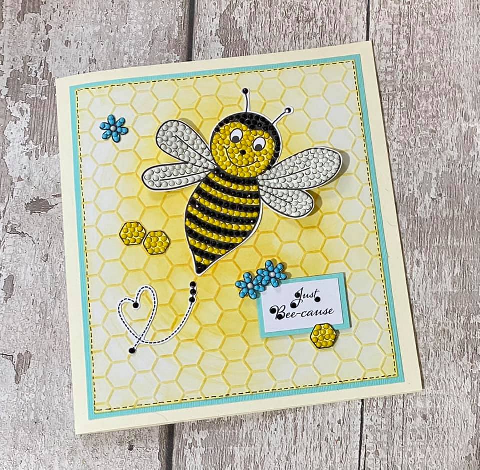 Craft Buddy Buzzing Bee Crystal Art A6 Stamp Set