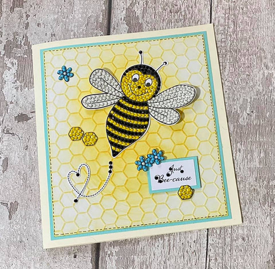 Craft Buddy Buzzing Bee Crystal Art A6 Stamp Set