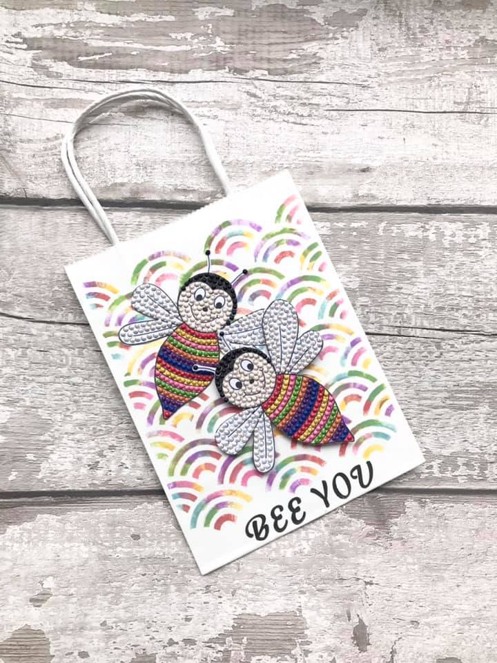 Craft Buddy Buzzing Bee Crystal Art A6 Stamp Set