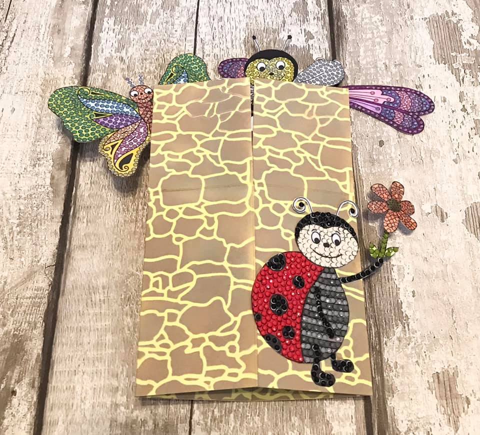 Craft Buddy Love Bug Ladybird Crystal Art A6 Stamp Set