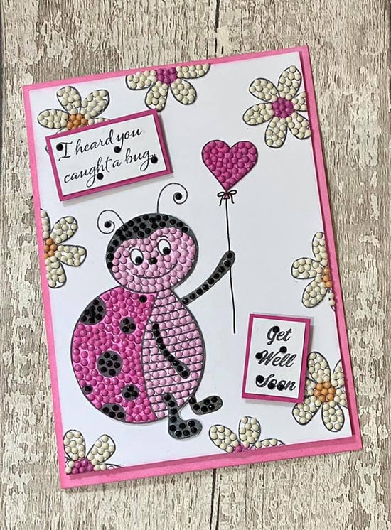 Craft Buddy Love Bug Ladybird Crystal Art A6 Stamp Set