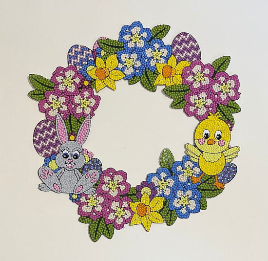 "Buildable Easter" Crystal Art Wreath Kit