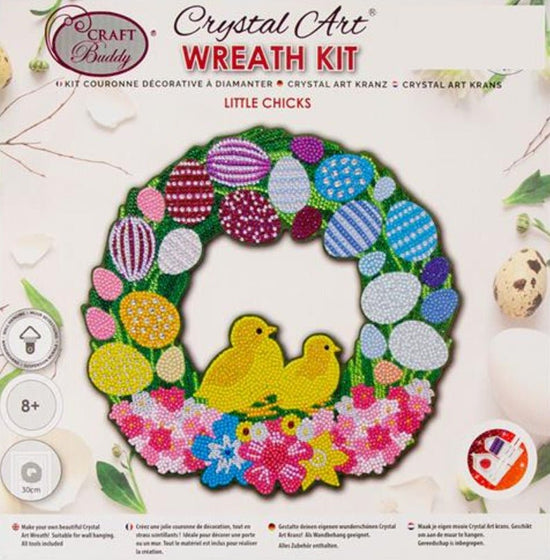 "Little Chicks" Crystal Art Wreath