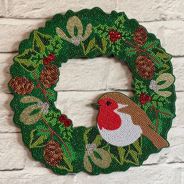 Christmas Wreath Crystal Art