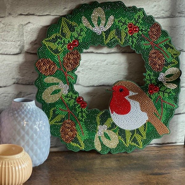 Christmas Wreath Crystal Art