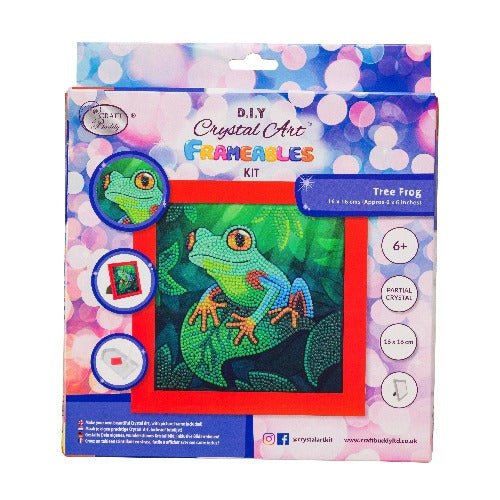 "Tree Frog" Ashley Erickson Frameable Crystal Art