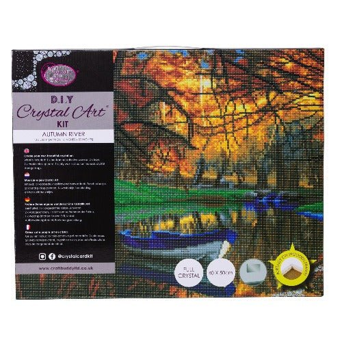 "Autumn River" Framed Crystal Art Kit 40x50 cm