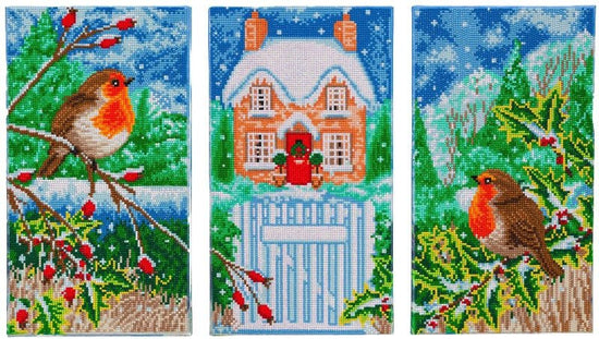 Snowy house full crystal art set