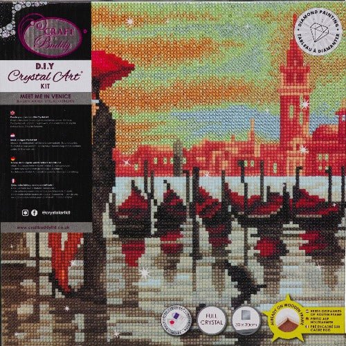 Meet me in venice  crystal art canvas kit details