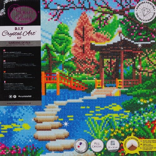 Gardens of Fuji Crystal Art canvas kit details