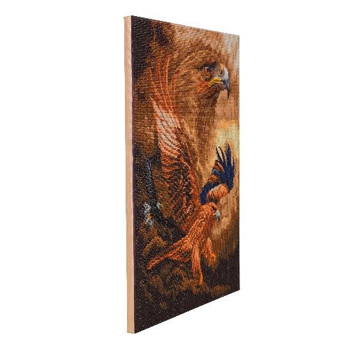 Eagle sky crystal art canvas kit side view