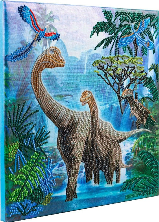 "Wander with Dinosaur" 30x30cm Crystal Art Kit