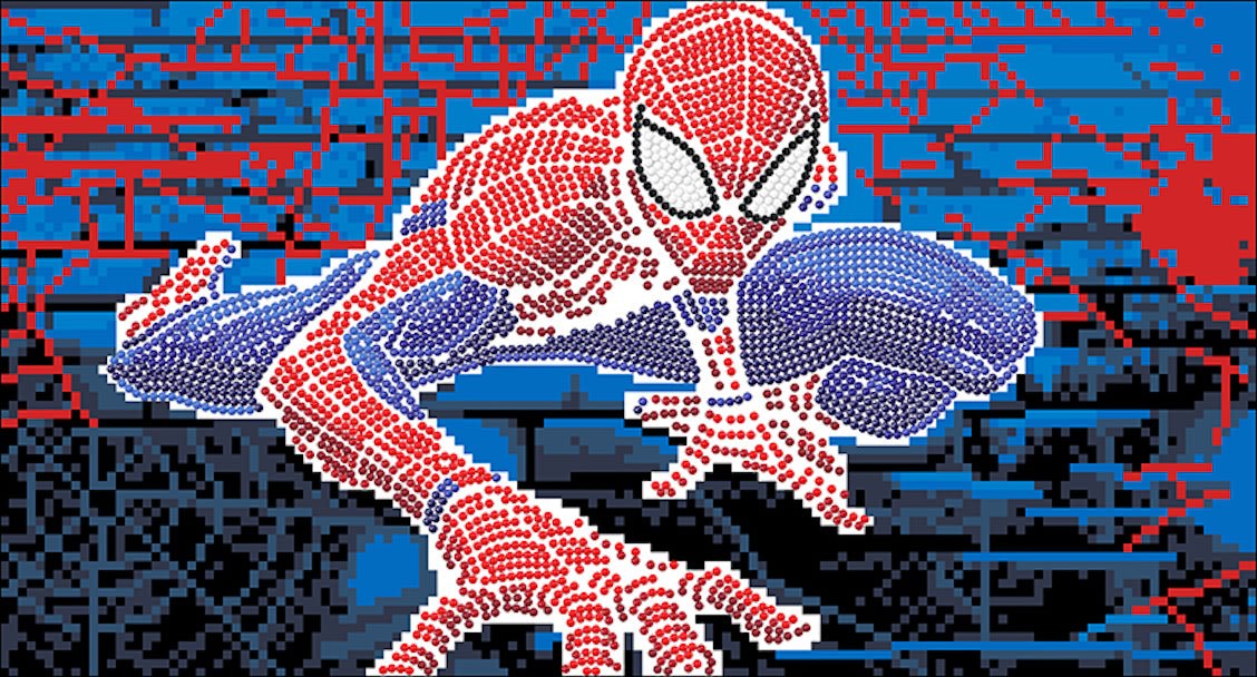 "Spiderman" MARVEL Crystal Art Canvas Kit 22x40cm