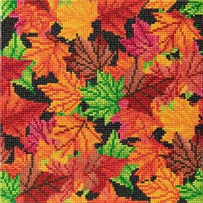 Falling Leaves 30x30cm Crystal Art Kit Front 