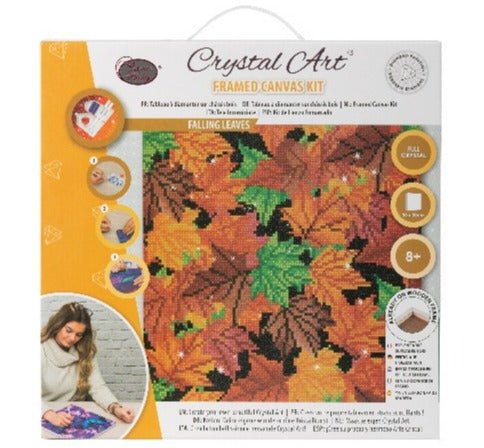 Falling Leaves 30x30cm Crystal Art Kit Front Packaging 