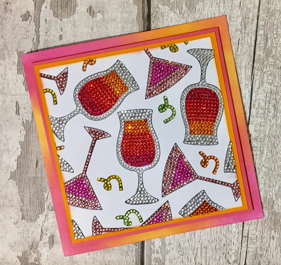 Craft Buddy Crystal Art Stamp Sets - Cocktail Sparkle - CCST12