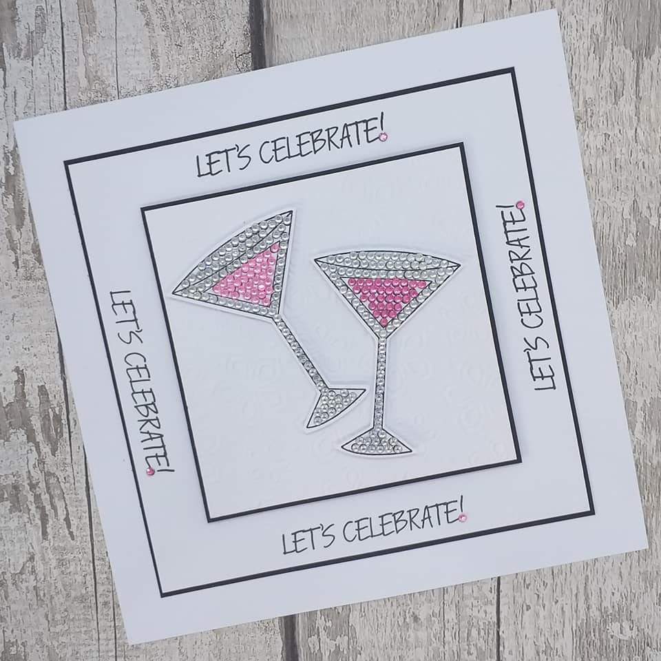 Craft Buddy Crystal Art Stamp Sets - Cocktail Sparkle - CCST12