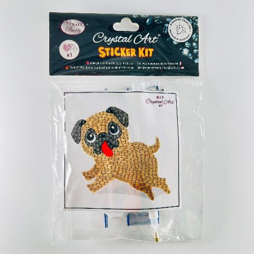 "Playful Pup" Crystal Art Motif - Front Packaging