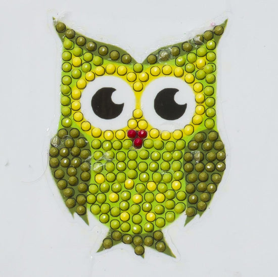 "Green Owl" Crystal Art Motifs (With tools)