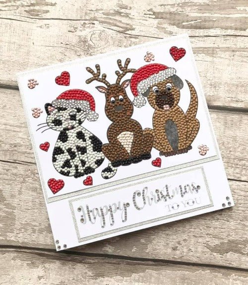Craft Buddy Festive Friends A5 Crystal Art Stamp Set