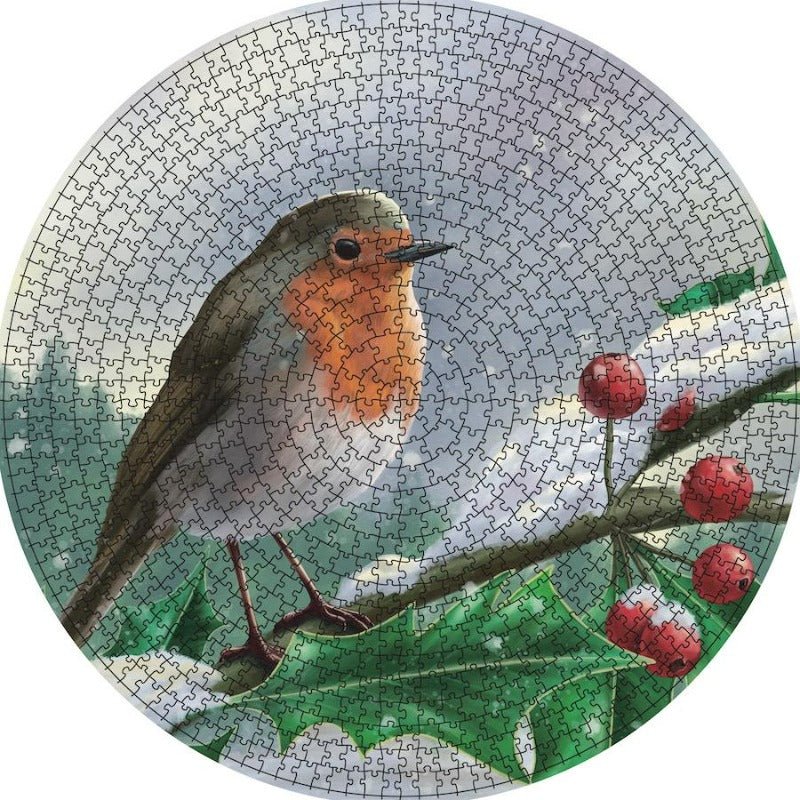 PZR6703: Craft Buddy 1000pcs Winter Robin Jigsaw Puzzle Kit