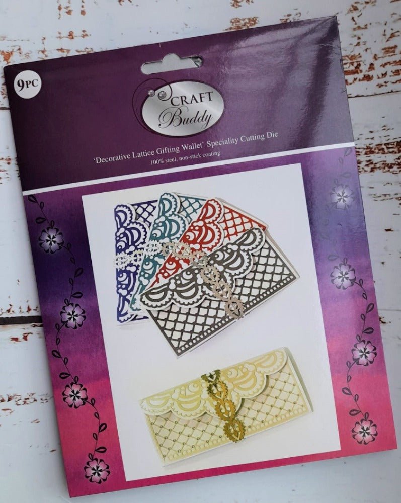 Craft Buddy Decorative Lattice Gifting Wallet Die Set