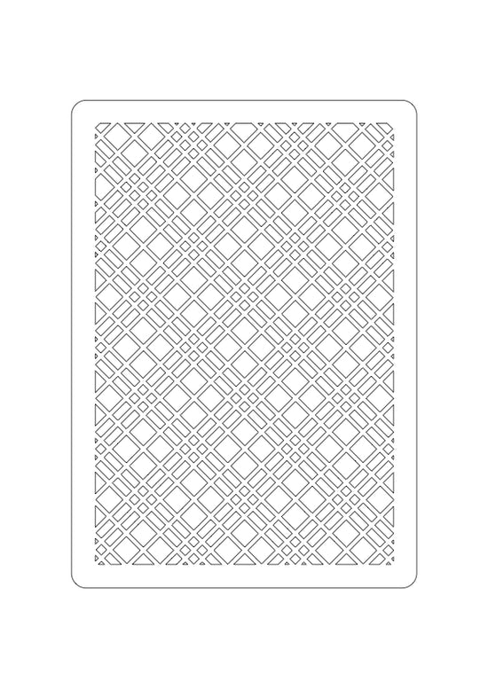 Craft Buddy Tartan Check Stencil A5 Premium Mixed Media Stencil