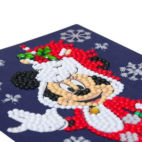 "Festive Minnie" Crystal Art card 10x15cm