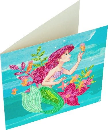 "Ariel" Crystal Art Card 18x18cm