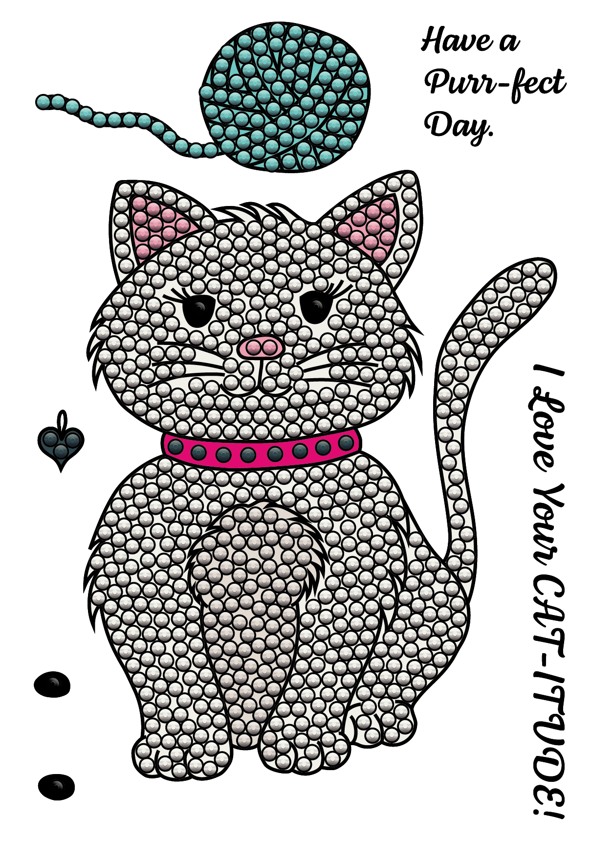 Furry Friends Pet Stamp Collection - Cat-titude