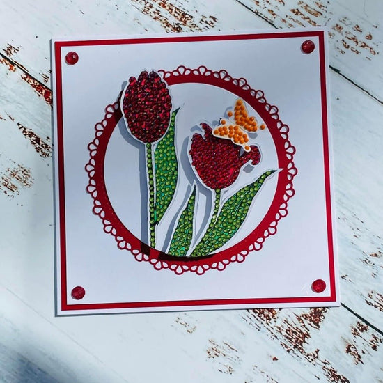 Crystal Art A6 Stamp Set - Tulip Fields