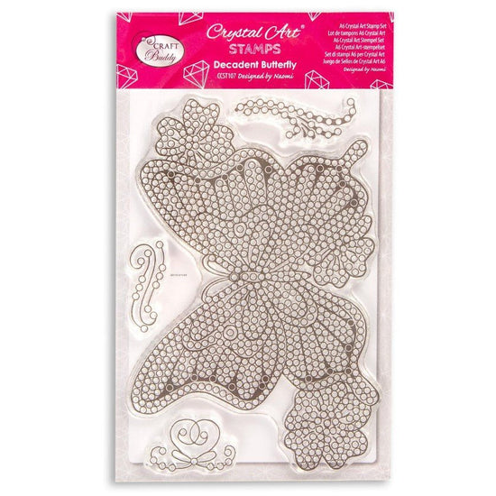 Crystal Art A6 Stamp Set - Decadent Butterfly