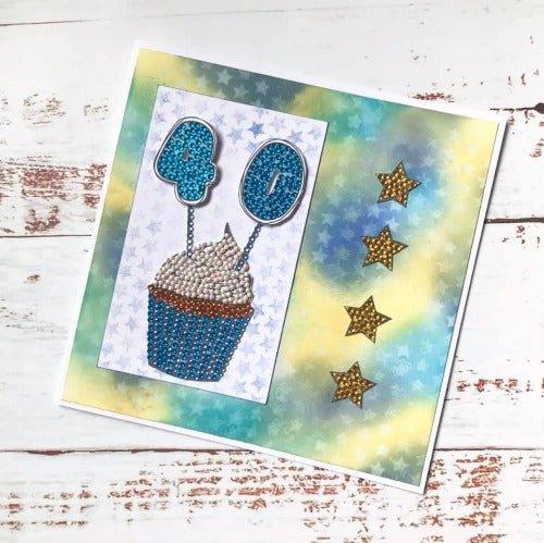 Sparkling Numbers A5 Crystal Art Stamp Set