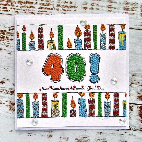 Sparkling Numbers A5 Crystal Art Stamp Set