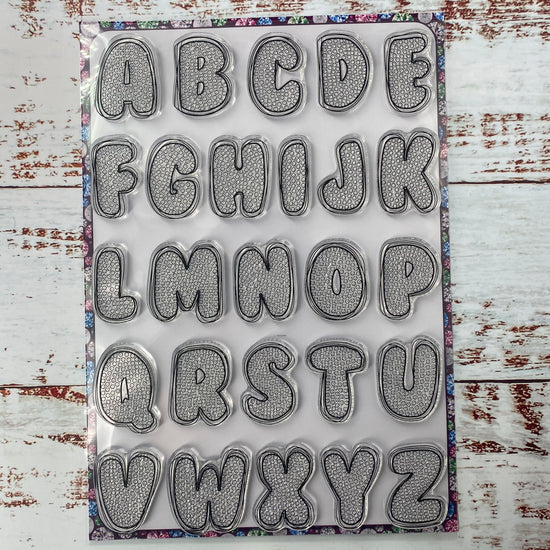 Sparkling Alphabet A4 Crystal Art Stamp Set