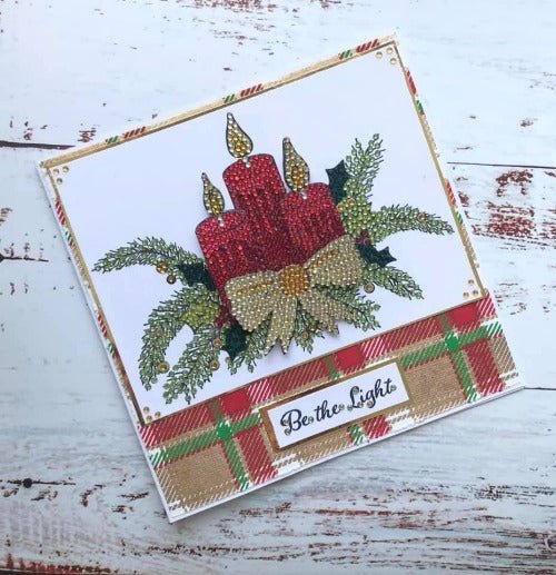 "Christmas Candles" Crystal Art A5 Stamp set