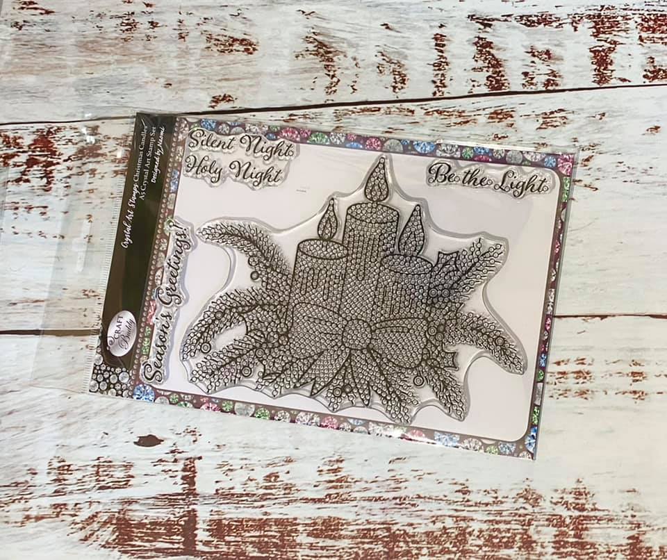 "Christmas Candles" Crystal Art A5 Stamp set