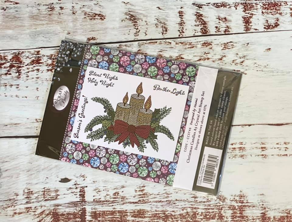 "Christmas Candles" Crystal Art A5 Stamp set