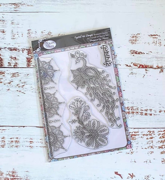 Craft Buddy Crystal Art Kashmiri Queen A5 Stamp set