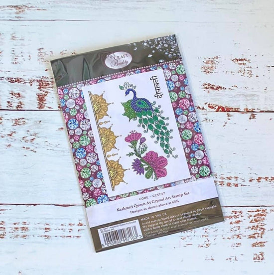Craft Buddy Crystal Art Kashmiri Queen A5 Stamp set