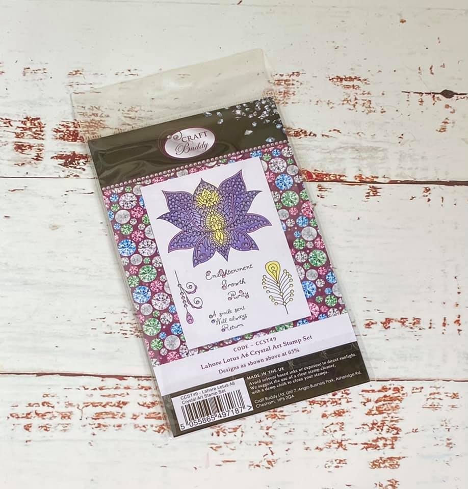 Craft Buddy Crystal Art Lahore Lotus A6 Stamp set