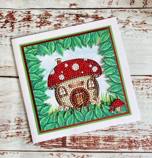 "Enchanted Toadstool" Crystal Art A6 Stamp set