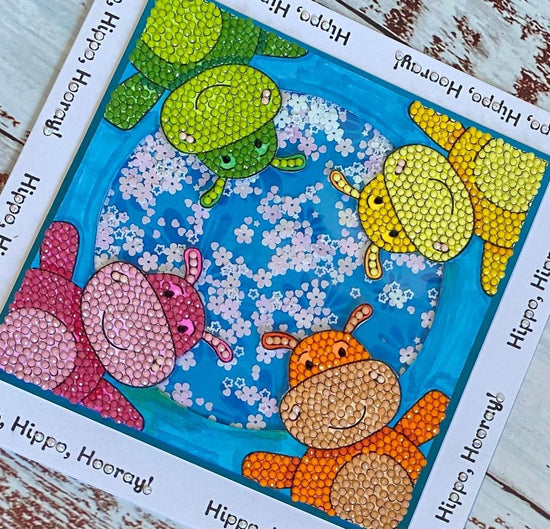 Craft Buddy Hippo Hugs A6 Premium Stamp Set