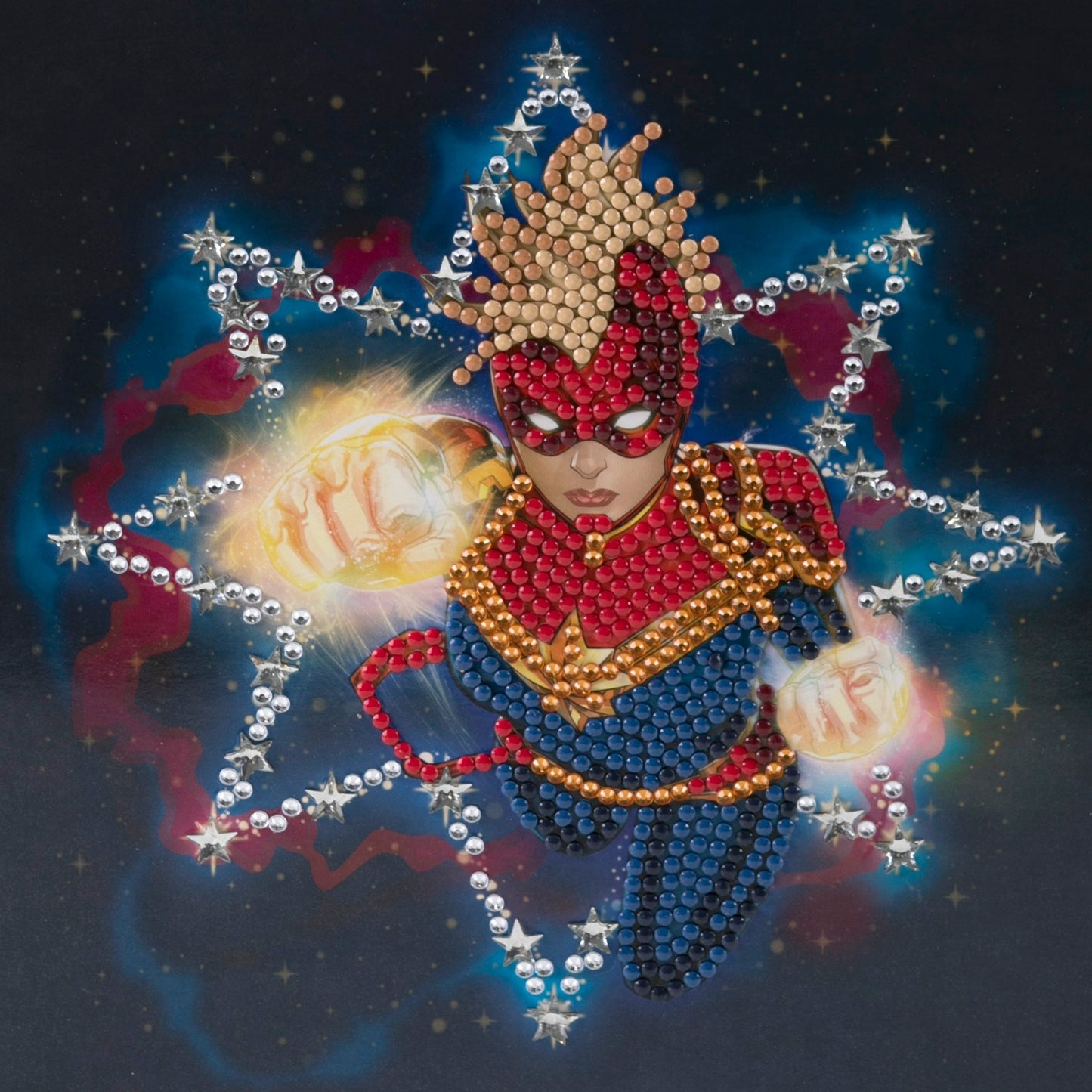 Captain Marvel 18x18cm Crystal Art Card