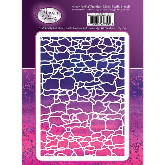 Forever Flowerz A5 Premium Embossing Stencil - Paving - CBST20