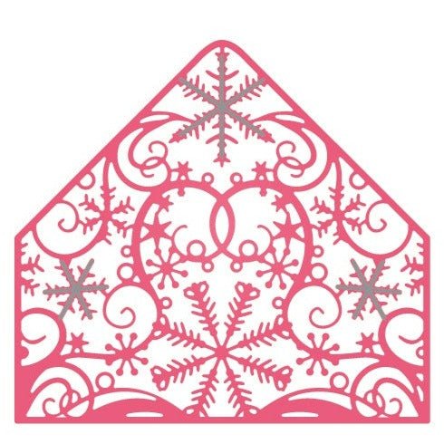 Forever Flowerz Cascading Snowflakes Panel Die Set
