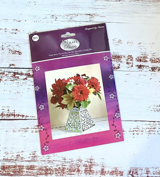 Forever Flowerz Holly Berry Flower Box die set