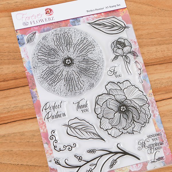 Forever Flowerz: Perfect Peonies A5 Stamp Set - FS07