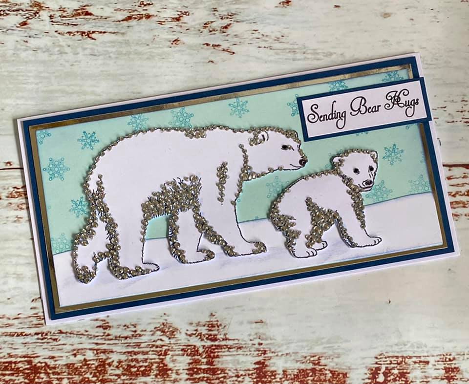 "Polar Bear Kisses" Gem It! Die Set