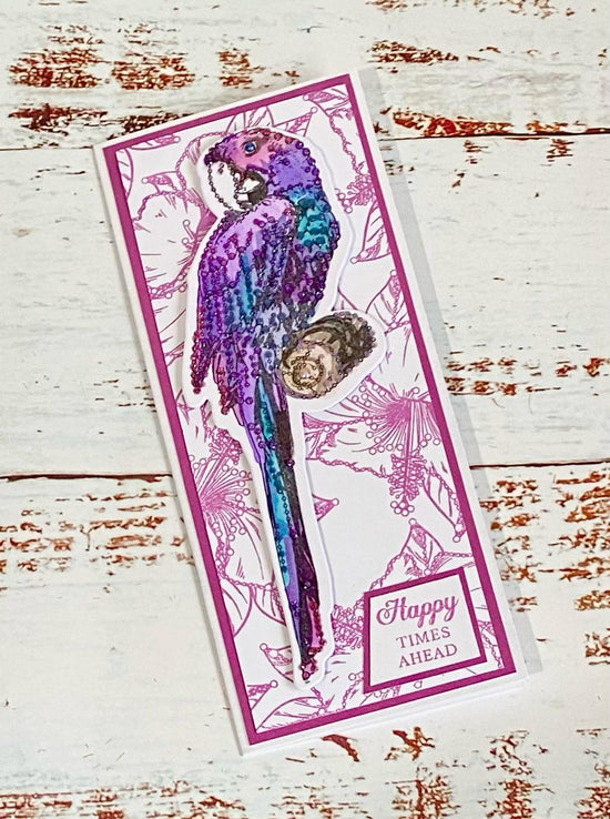 GS13: Craft Buddy Gem It! Parrot Paradise A5 Clear Stamp Set